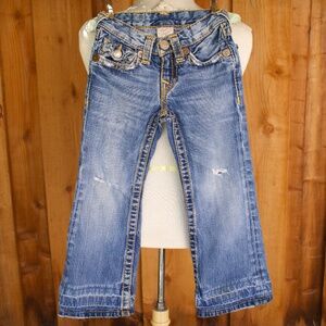 Vintage Style True Religion Kids Denim Flair Jeans Size 5